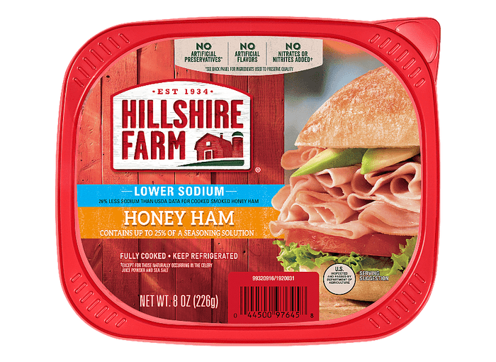 Lower Sodium Honey Ham Hillshire Farm Brand