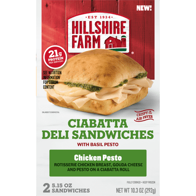 Hillshire Farm Chicken Pesto Ciabatta Sandwich