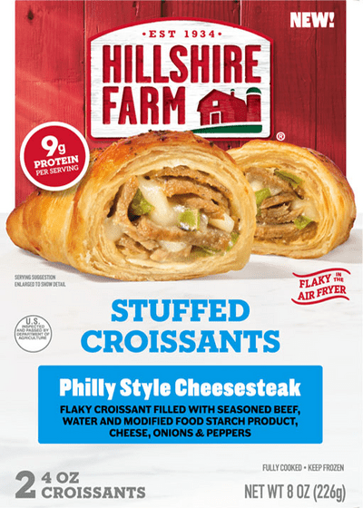 Philly Style Cheesesteak Stuffed Croissant